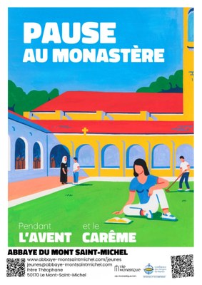 Pause au Monastere Abbaye Mont Saint Michel